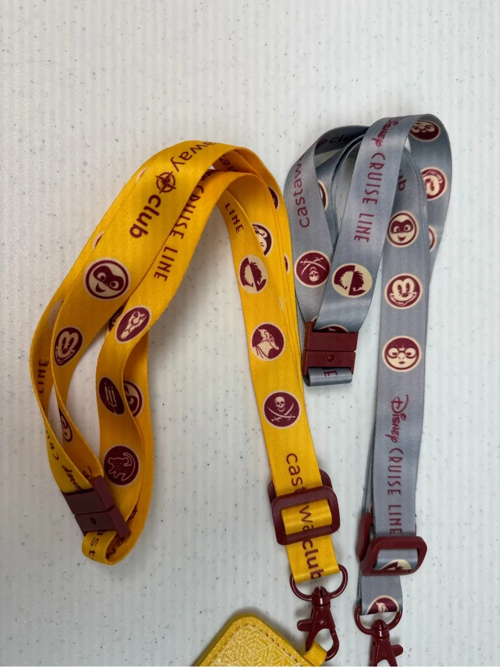Disney Cruise Line Destiny Inaugural Sailings Castaway Club Lanyard Set of 2